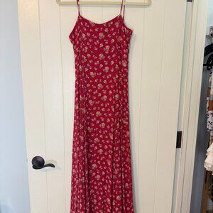 Vintage Laura Ashley floral Maxi dress Spaghetti Strap